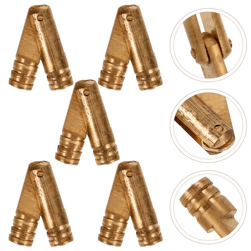 5 Pezzi Cerniera Scatola Legno Piccole Cerniere Gioielli Ottone per Armadio Metallo - Foto 4 di 12