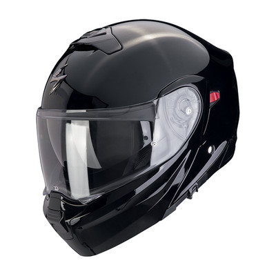 MODULARER KLAPPHELM SCORPION EXO-930 EVO SOLID PERLSCHWARZ MATT GRÖSSE S