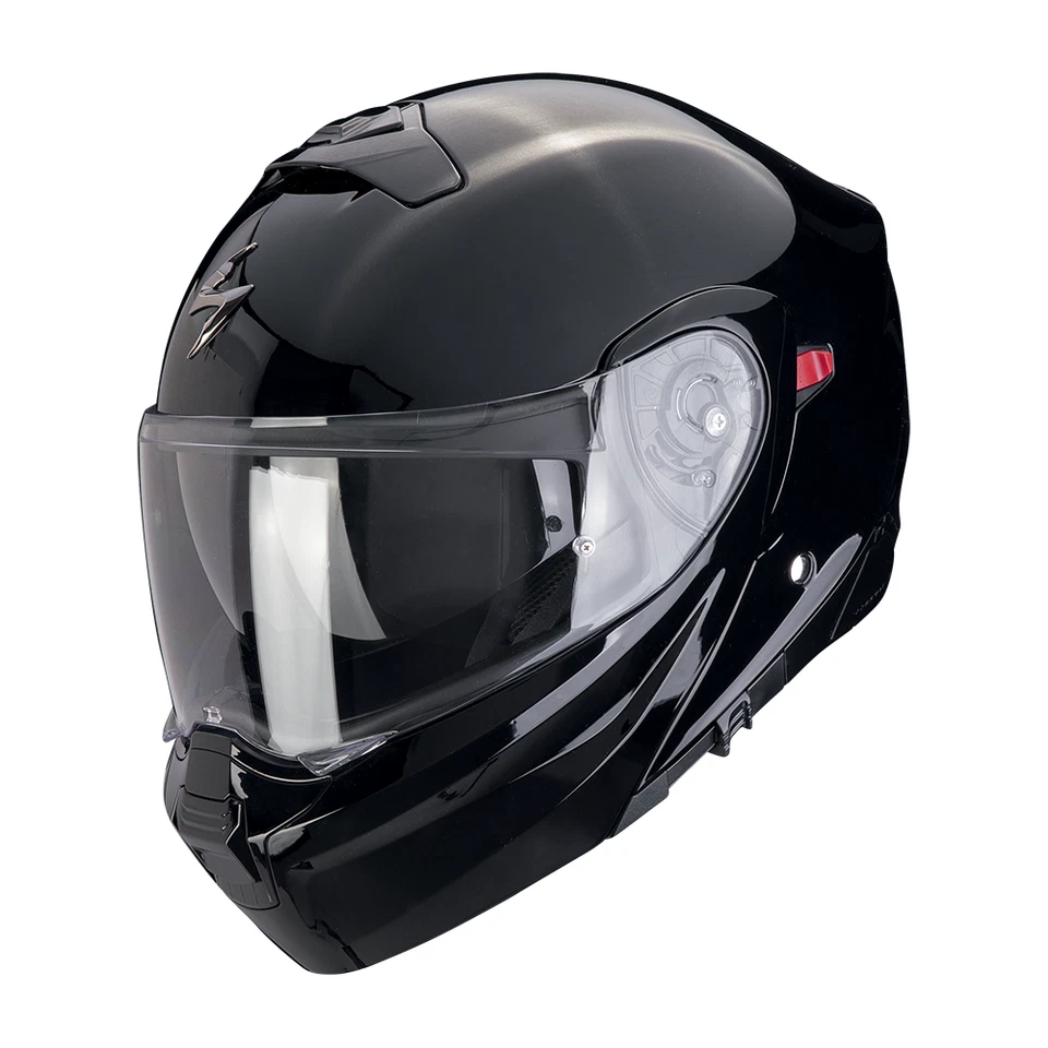 Casque Moto Modulaire Scorpion EXO-930 EVO SOLID Noir Perle Mat Taille L - Photo 1/1