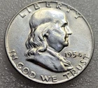 1954 D Franklin Half Dollar 90% Silver  #124