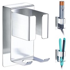 Hair Straightener Holder Wall Mount, Blow Dryer and Curling Iron Holder, Adhe...