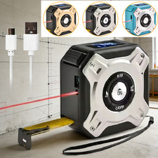 Laser Tape Measure 2-in-1 Laser Measuring Tape 131ft High Precision Rangefinder