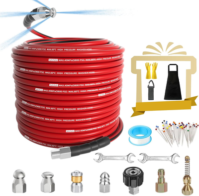 #ad 100FT Sewer Jetter Kit for Pressure Washer1 4 Inch NPT Sewer Jetting HosePress $84.43