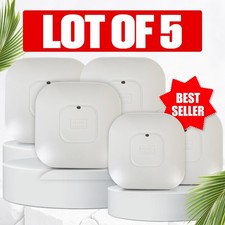 CISCO AIR-CAP2602I-A-K WIRELESS ACCESS POINT DUAL BAND ROUTER AIRONET LOT OF 5