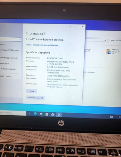 hp elitebook 820 i7-5600U@2.60ghz 8gb 256gb ssd - Imagen 9 de 13