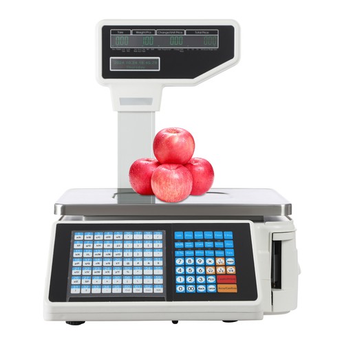 Scale Label Printing Scale Commercial Food Scale Receipt Printer 30kg/66.14 lbs - Picture 21 of 24