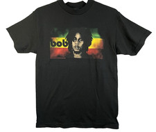 2006 Bob Marley Zion Rootswear T-shirt - Size Medium Black