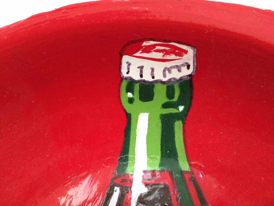 STEVE KAUFMAN "ALL" original Coca Cola painting drawing SIGNED COA - Image 4 of 4