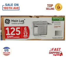 GE PowerMark Gold 125A 6-Space 12-Circuit Outdoor Main Lug Load Ctr TLM612RCUP