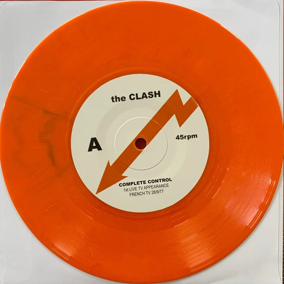 Set of 3 Clash 7" Colour Vinyl Complete Control & Train In Vain New Versions - Image 4 of 4