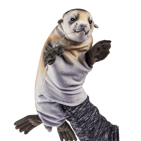 Hansa Toy 8019 Robbe 40 Cm Handpuppe Kuscheltier Stofftier PlüSchtier-image