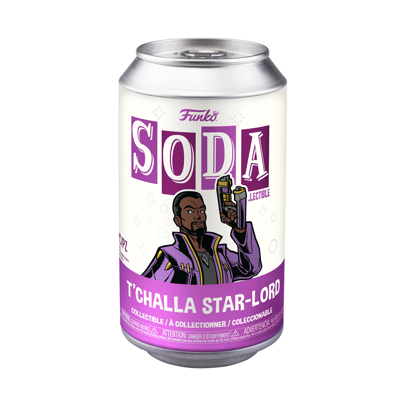 FUNKO SODA MARVEL What If...? Star-Lord T'Challa Vinyl Figure FUNKO