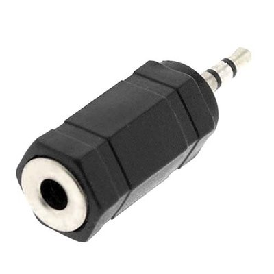 2 Pack 2.5mm Male to 3.5mm Female Headset Headphone Stereo Adapter Converter New