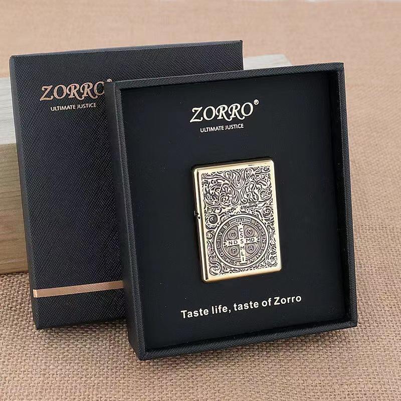 ZORRO 912 Sealed Armor Constantine Brass Kerosene Lighter