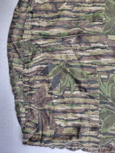 Real Tree Men S Leaf Camo Casual Full Zip Shirt Lightweight Breathable Hunting - Picture 4 of 9