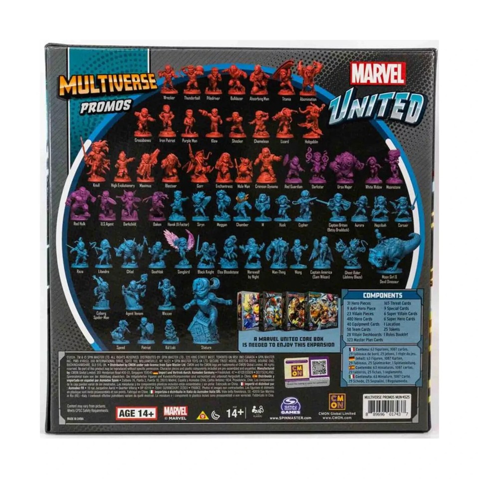 Jeu De Société Marvel United Multiverse – Kickstarter X-Men – Neuf – Livraison Gratuite