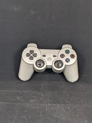 Playstation 3 PS3 DualShock Wireless Controller Only * CECHZC2U Untested Silver