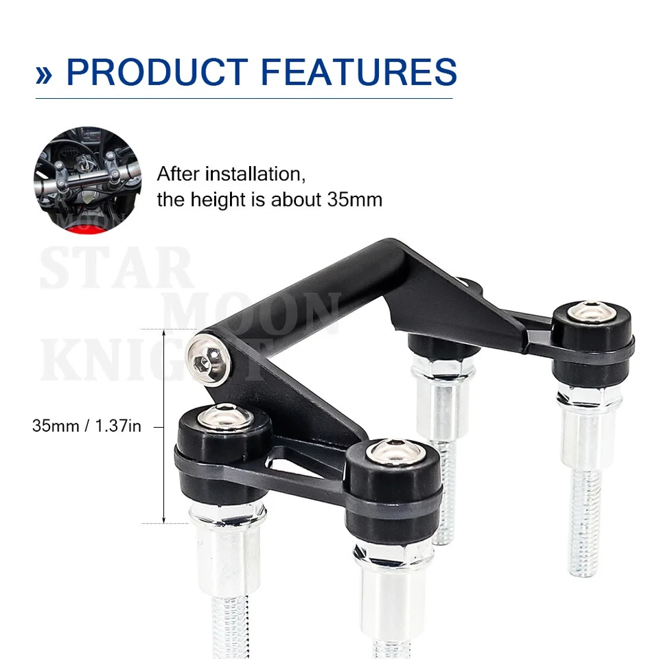 Soporte de placa de teléfono para Honda CRF1000L Africa Twin ADV Sports 2016-2020 Foto 4 de 4