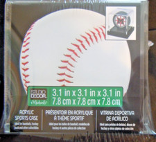 Lot of 6 pcs Baseball Display , with Black Protective Bases UV Protected Acrylic