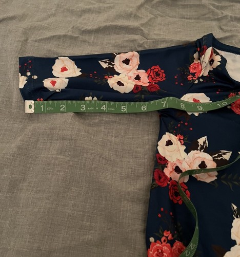 Unisex Baby Long Sleeve Sleeping Bag/Sack Blue Floral Print Size 3-6 months NWT - Picture 6 of 7