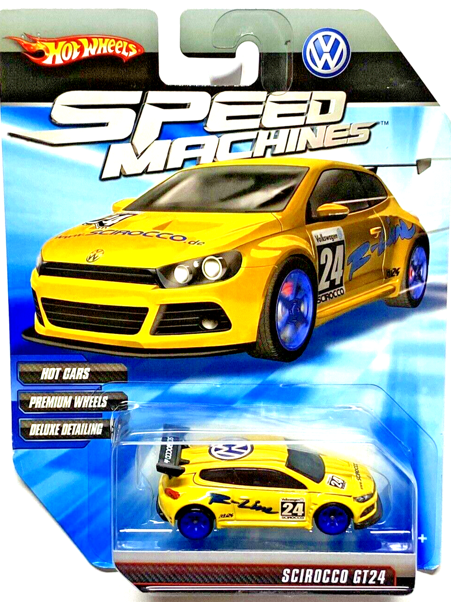 Hot Wheels 2009 Speed Machines Volkswagen Scirocco GT24 Yellow 1
