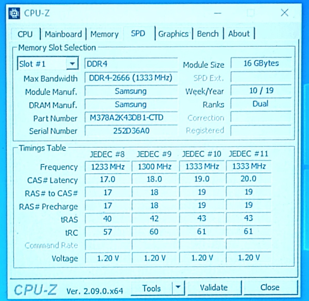 M378A2K43DB1-CTD - Samsung 16GB 2Rx8 PC4-2666V-UB1-11 UDIMM M378A2K43DB1-CTD - Samsung 16GB 2Rx8 PC4-2666V-UB1-11 UDIMM