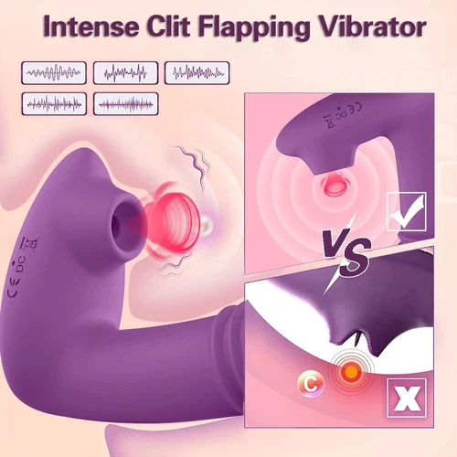 Wearable Thrusting Vibrator Clit Sucking Dildo G-Spot Massager Sex Toy for Women - Picture 4 of 11