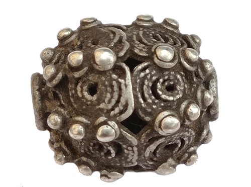 Filigrankugel Silber Anhänger antik 13,4mm jüdisch jemenitisch Unikate AntikJeme - Picture 6 of 8