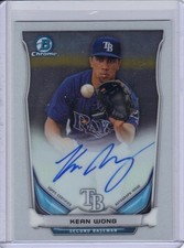 2014 Bowman Chrome Autograph BCAP-KW Kean Wong RC 