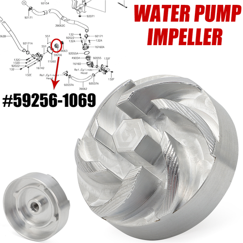 For KAWASAKI PRAIRIE 650 BRUTE FORCE 650 750 TERYX750 KFX700 WATER PUMP
