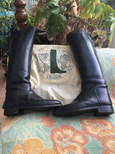 SCHNEIDER BLACK 'MAYFAIR' RIDING BOOTS 