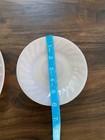 Vintage Fire King MCM 2 9” Pink Swirl Glass 9” Dinner Plate & 6” Saucer — photo 10
