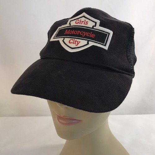 Girls Motorcycle City Black Faux Suede 