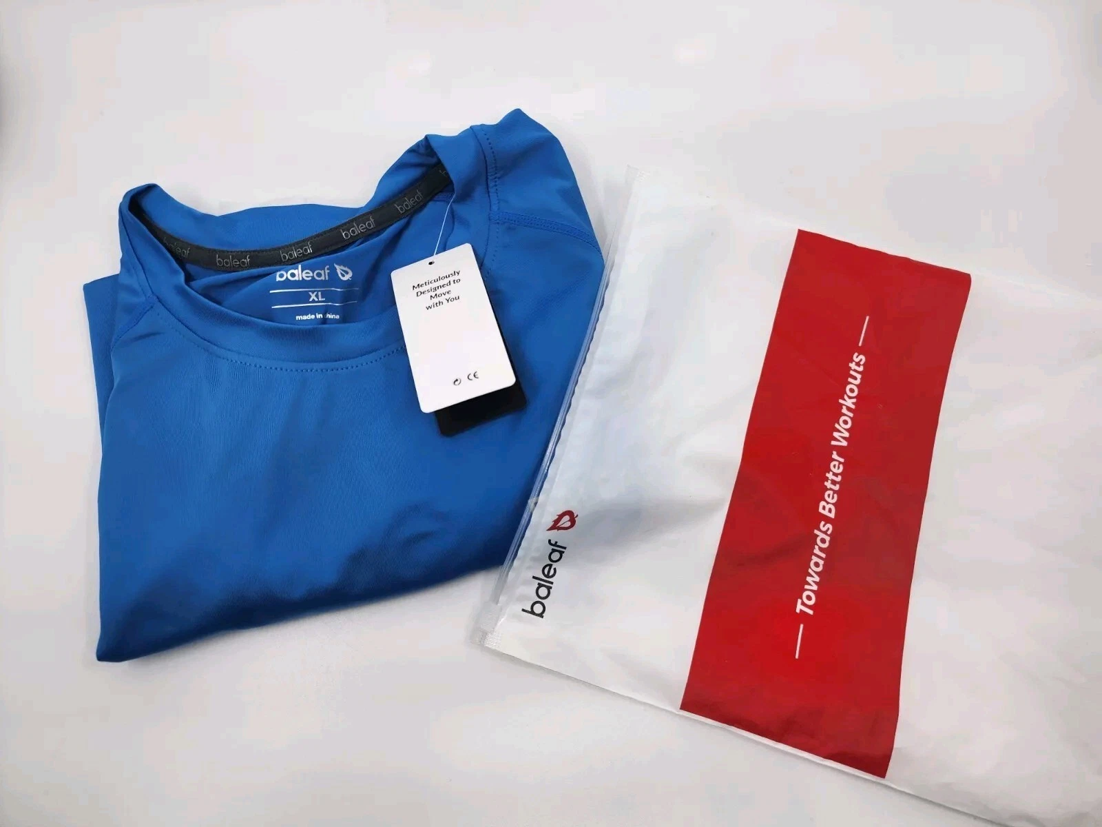 Baleaf Mens Quick Dry Running Workout T-Shirt Short Sleeve Size XL
