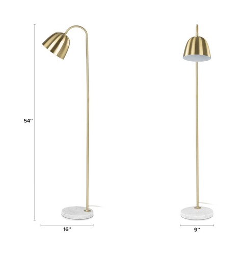 ARTICLE Lissom Brushed Brass Floor Lamp - 第 8/8 張圖片