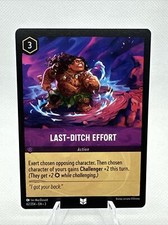 Disney Lorcana Into The Inklands Last-Ditch Effort Trading Card 62/204