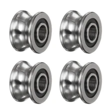 4pcs SG22 U Groove Track Guide Bearing 8x22.5x14.5mm U Groove Roller Wheel