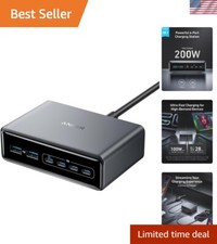 Prime USB-C PD Fast Charger: 200W 6-Port Station for iPhone, Samsung, MacBook