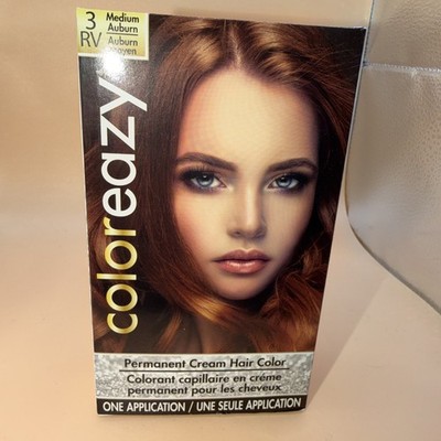 2 Pack Color Eazy Medium Auburn Permanent Cream Hair Colors #3RV