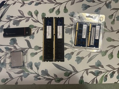 PC Parts Lot Read Description for Details (intel cpu, m.2 ssd 2tb, 16gb ram)