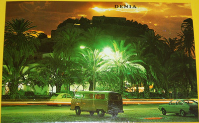 Postcard. DENIA (Alicante) transported to Bielefeld on 10.7.1983 (12.434)