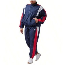 Reebok Women's Vector Woven Track Pants Activewear Navy/Red/White Size XS NWT