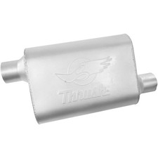 Dynomax 17659 Exhaust Muffler Thrush Welded 9-12 Width X 4 Height Oval Dynomax 17659 Exhaust Muffler Thrush Welded 9-12 Width X 4 Height Oval