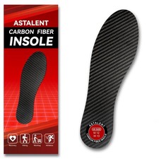 Carbon Fiber Insole 1 Pc, Rigid Thin Foot Plate Shoe Insert for Men Women, Su...