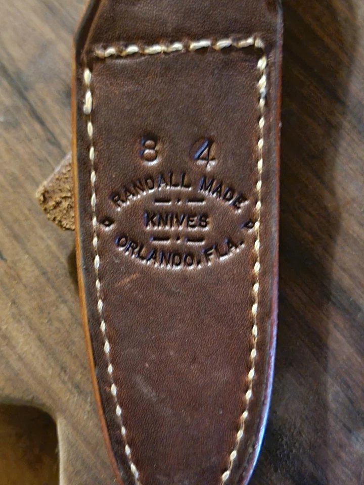 Randall Made Knives Model 8-4" Trout and Bird Stag Handle NICE! - Image 3 of 4