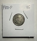1900-P Barber Dime 10C SILVER - Very Good (VG)