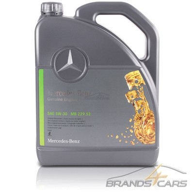 5 L ORIGINAL GENUINE ENGINE OIL FÜR MERCEDES BENZ 5W-30 MOTOR-ÖL MB 229.52