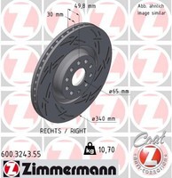 Zimmermann Bremsscheibe 600.3243.55 FüR Audi Cupra Seat Skoda VW