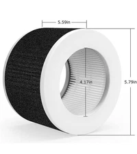 3-in-1 True HEPA Filter Replacement Mooka Koios Desktop Air Purifier EPI810 2pc