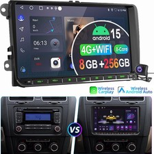 KAM 8-Kern Autoradio Carplay Android 15 8+256G GPS Für VW GOLF 5 6 Touran Tiguan